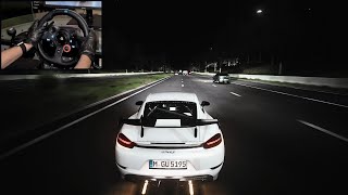 700BHP Porsche 718 Cayman GT4 RS  Assetto Corsa  Steering Wheel Gameplay [upl. by Gotthard]