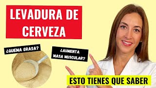 🔸 LEVADURA de CERVEZA 👉 ¿AUMENTA MASA MUSCULAR 💪 ESTOS SON SUS BENEFICIOS 🍺 [upl. by Leseil460]