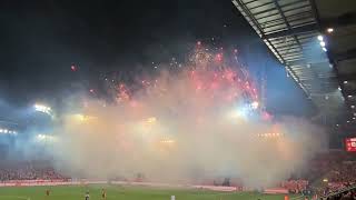 Widzew Lodz vs Gornik Zabrze Pyro Show Highlights [upl. by Shakespeare]