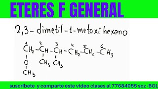 ÉTERES 23 dimetil 1metoxihexano [upl. by Sikorski]