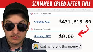 Scammers Cry After Ruining Their Own Scam  430K Gone [upl. by Maupin932]