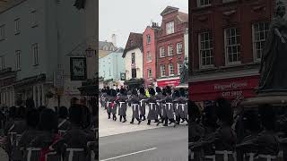 1st Battalion Welsh Guards Depart to Windsor Castle windsorcastle windsor parade uk travel [upl. by Aida428]