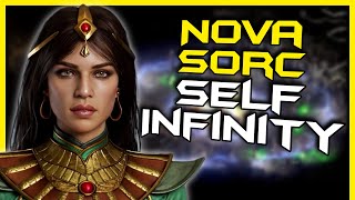 Crazy Powerful Self Infinity Nova Sorceress  Diablo 2 Resurrected [upl. by Esinart]