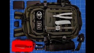 Every day carry atualização 23072021 Meu EDC 2021 na mochila Wolf Cargo em cordura 1000D [upl. by Miculek]