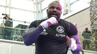 Dereck Chisora FULL PUBLIC WORKOUT vs Dillian Whyte [upl. by Krutz927]