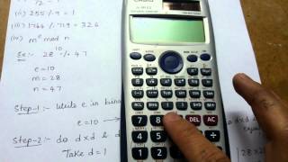 How to calculate a Mod b in Casio fx991ES calculator [upl. by Genny]