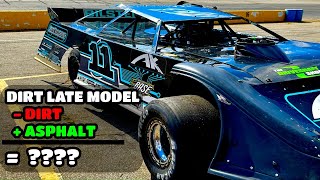 What happens when you put a DIRT late model on ASPHALT [upl. by Arimay]