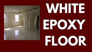 White Epoxy Floor  Three things to look out for [upl. by Ratcliff]