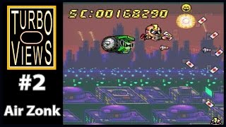 quotAir Zonkquot  Turbo Views 2 TurboGrafx16  Duo game REVIEW [upl. by Amalee722]