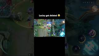 Lesley got one hit addzero mlbb [upl. by Ahsertal292]