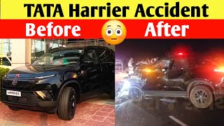 Harrier facelift 2024 Accident video  Tata Harrier 2024  Safe Cars India Tata Harrier [upl. by Lidstone]