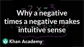 Why a negative times a negative makes intuitive sense  PreAlgebra  Khan Academy [upl. by Aletta257]