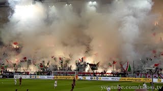 Legia Warszawa  Lech Poznań pyroshow choreography and support [upl. by Pernas]