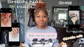 SHEIN PRESS ON NAILS HAUL 20 Sets  Best nails to buy [upl. by Areek]