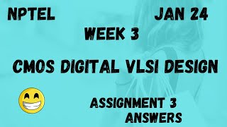 CMOS Digital VLSI Design  Assignment 3  NPTEL 2024 [upl. by Eanrahc885]