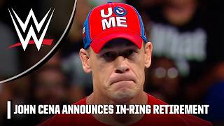 John Cena announces inring retirement in 2025 invites superstars to come get some  WWE on ESPN [upl. by Jasen705]