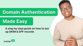 How to set up DKIM and SPF records for domain authentication  MailerLite tutorial [upl. by Eedyaj354]