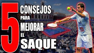 APRENDE a SACAR en PADEL 5 CONSEJOS para jugar MEJOR  Tutorial de pádel [upl. by Yvonne]