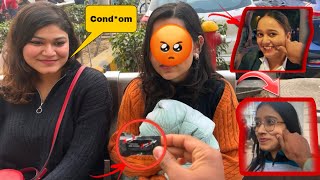 Condom Prank on cute girls gone wrongsorry 😡😜  so sorry  Rajat Gupta [upl. by Atter]