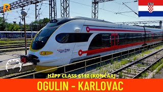 Winter Cab Ride Ogulin  Karlovac Croatian Railways  train drivers view in 4K [upl. by Iret]