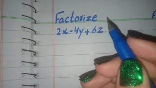 Factorize 2x4y6z Factorize algebraic expressions [upl. by Nattie183]