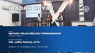 LIVE STREAMING IBADAH RAYA I  MINGGU 01 DESEMBER 2024  0630 WIB [upl. by Sharyl]