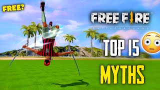 Top 15 Mythbusters in FREEFIRE Battleground  FREEFIRE Myths 254 [upl. by Chew]