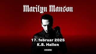 Marilyn Manson  KB Hallen 17 februar 2025 [upl. by Haimes]