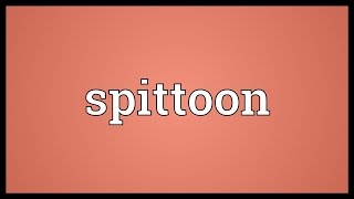 Spittoon Meaning [upl. by Etterual853]