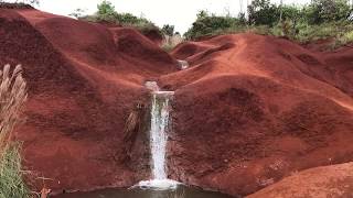 Red Dirt Waterfall  Kauai Hawaii  Travel Footage [upl. by Evilo]