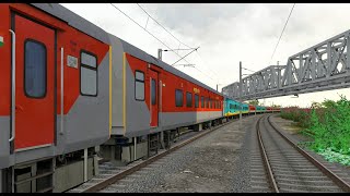 New Delhi  Ranchi Rajdhani Express via Chopan II Chunar to Churu Junction [upl. by Yllak]