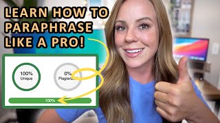 How to paraphrase like a pro  BEST step by step method [upl. by Aihsilat]