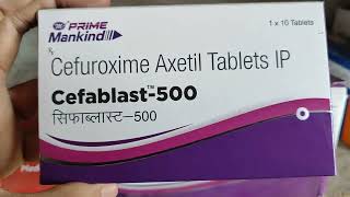 Cefablast 500 Tablet Benefits in Hindi  Uses in Hindi Cefuroxime Axetil tablet uses in hindi [upl. by Ives]