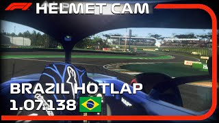 F1 2021HELMET CAM 4K ULTRA REALISTIC RESHADE TRACK IR BRASIL HOT LAP 107138 [upl. by Eiznikcm813]