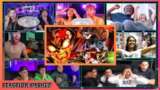 FINAL BATTLE UzuiTanjiro vs Gyutaro Reaction Mashup  Demon Slayer  Kimetsu no Yaiba Season 2 [upl. by Ylluz956]