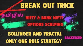 Nifty Bank Nifty Break out ONE RULE Strategy for Options Scalping Intraday Tamil [upl. by Nnaeel867]