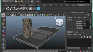 Shattering a Log Tutorial with Pulldownit in Maya [upl. by Wesla]