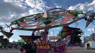 Cliffhanger Carnival Ride 2024 at Frazier Shows Window Rock AZ [upl. by Keemahs]