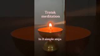 Tratak Meditation in 3 simple steps meditation tratak kriya eyes yogaforeyes guidedmeditation [upl. by Arhez]