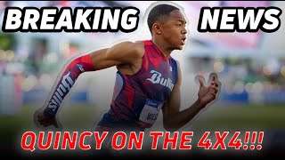 Quincy Wilson ANSWERS THE CALL Officially On Team USA Olympic 4x400m Relay For Paris 2024 [upl. by Er878]