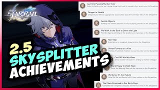 Skysplitter achievements  Honkai Star Rail 25 [upl. by Htrap]