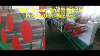 Plastic PET Broom Brush Bristle Extruder Production Machine Line [upl. by Ayortal]