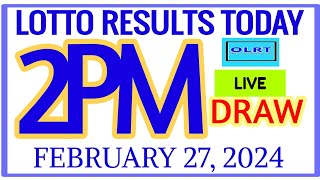 Lotto Results Today 2pm DRAW February 27 2024 swertres results [upl. by Deanna]