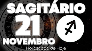 😲 UM MILAGRE NO SEU CAMINHO 🙏🙌 Sagitário ♐ Horóscopo do dia de hoje 21 de novembro 2024 🔮 tarô new [upl. by Venus]