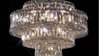 Schonbek Plaza Crystal Chandeliers at Casa Di Luce [upl. by Lemra]