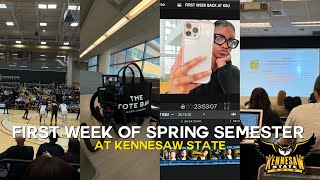 FIRST WEEK OF SPRING SEMESTER AT KENNESAW STATE [upl. by Eedolem]