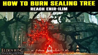 How to BURN SEALING TREE Complete Guide How to Reach End Game Location ENIRILIM  Elden Ring DLC [upl. by Ahsinrats451]