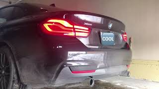 2018 BMW 440I M PERFORMANCE EXHAUST START UP AND REV [upl. by Ojeitak]