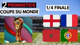 PRONOSTIC FOOT MES 2 PRONOSTIC 14 FINALE CDM  Angleterre  France  Maroc  Portugal [upl. by Meave]