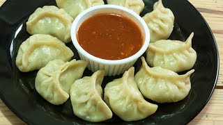 Steamed Chicken Momos Dumpling by TFH Minced meat Dim Sum Recipe [upl. by Enylodnewg]